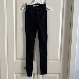 Topshop Moto Joni Black Skinny Jeans for Women